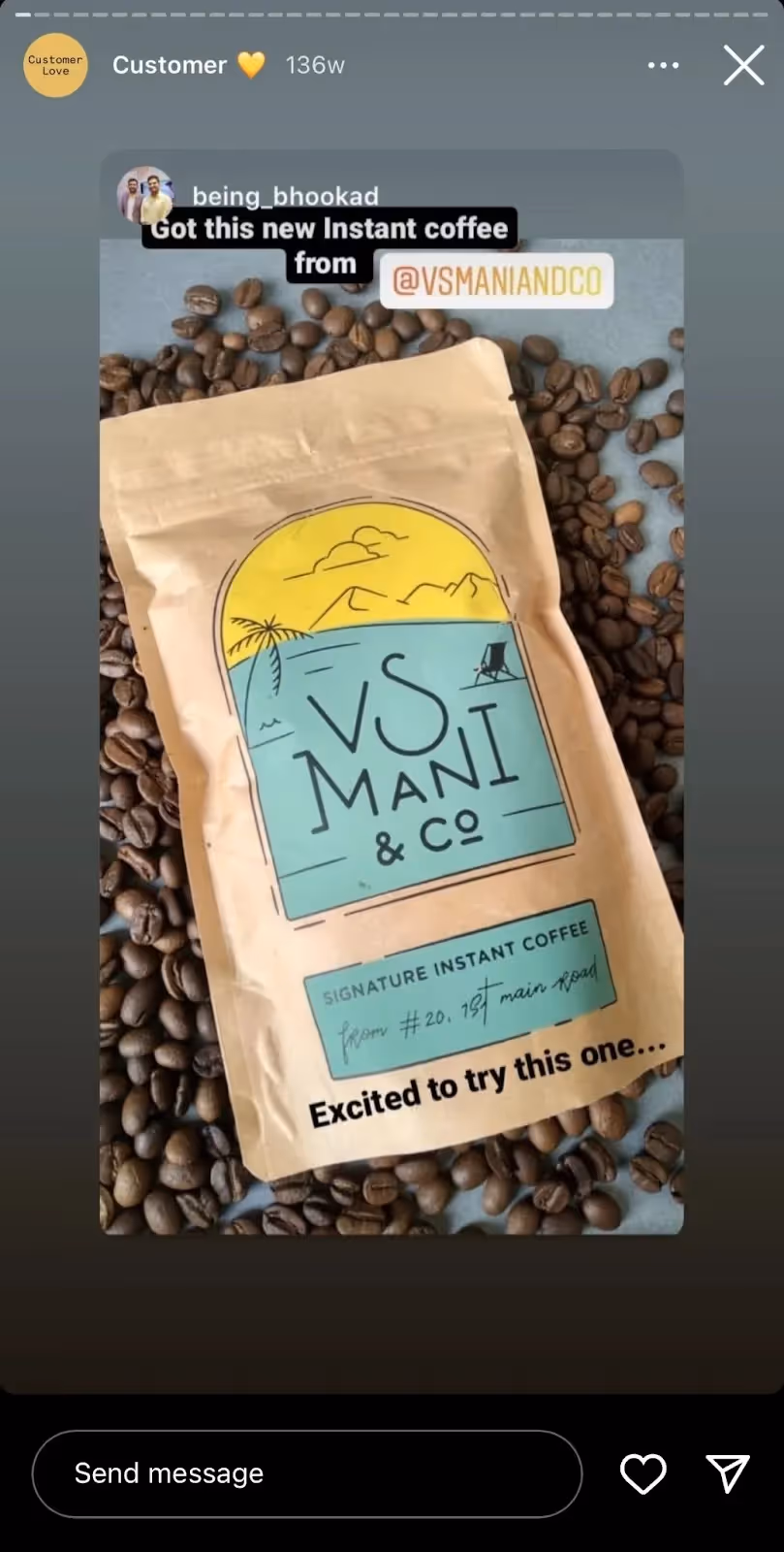 Instagram for lead generation - An example from the brand VS Mani & Co.