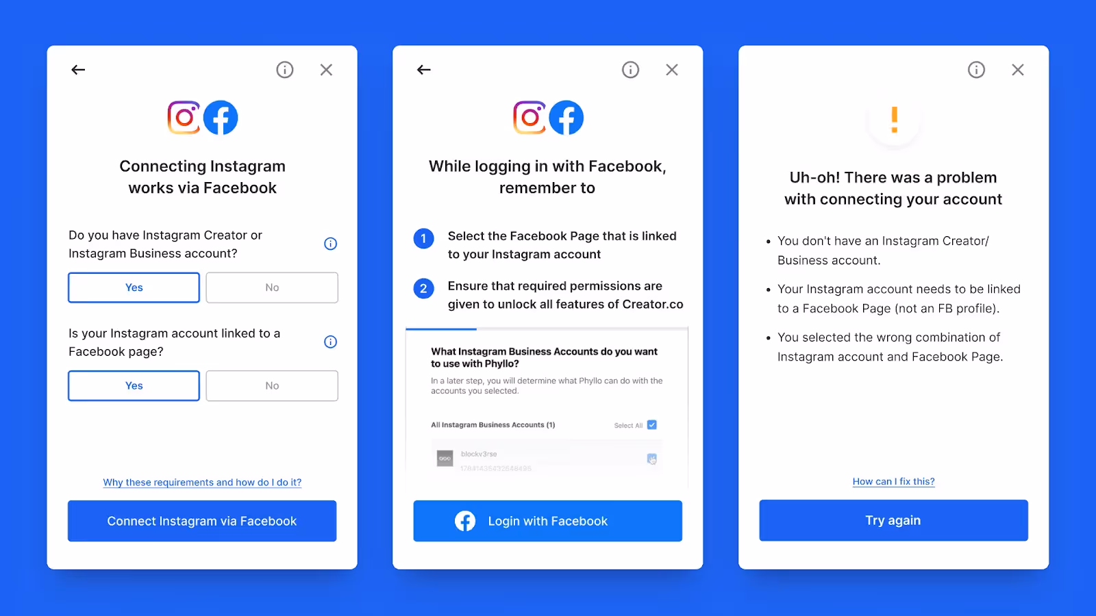 Issue with Instagram Login