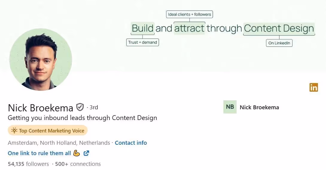 Nick Broekema is a content design expert on LinkedIn