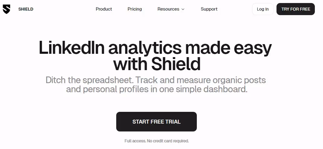 Shield provides granular LinkedIn analytics