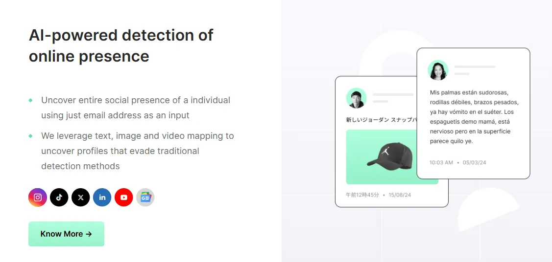 Social media background screening with Phyllo