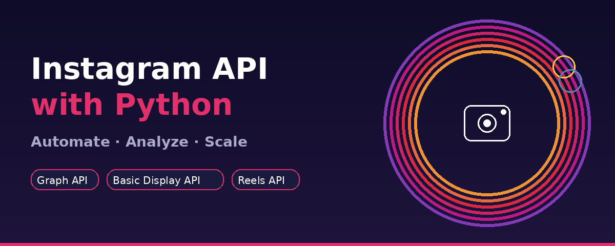use instagram api with python