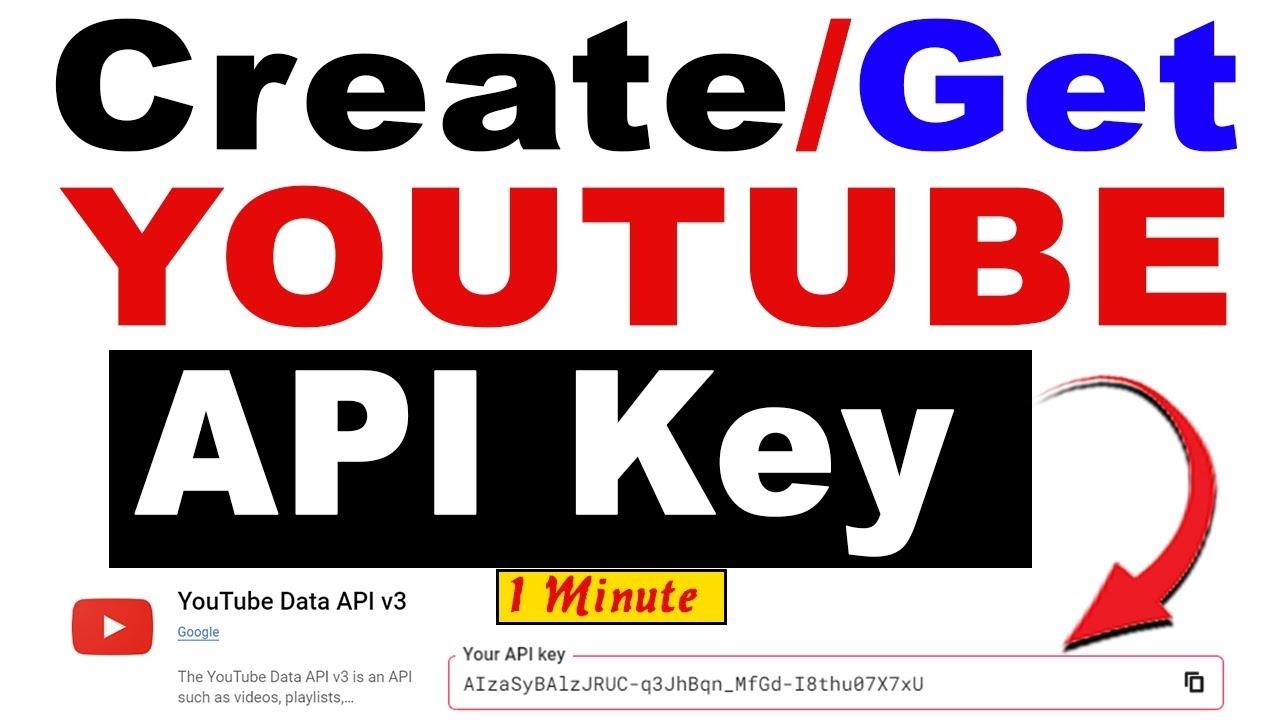 How to Get YouTube API Key 2024 | Create YouTube API Key ( YouTube Data API  v3 )