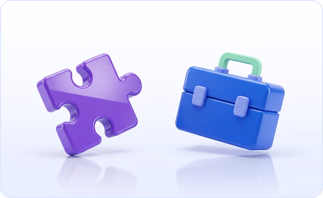 Purple jigsaw puzzle piece facing a blue toolbox, illustrating how to survive platform API deprecations