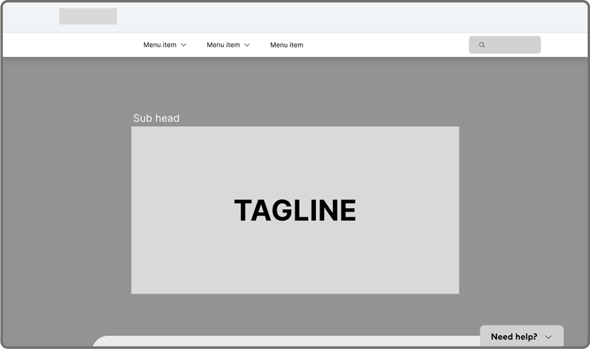 Thumbnail of tablet mockup showing the a wireframe of careers website