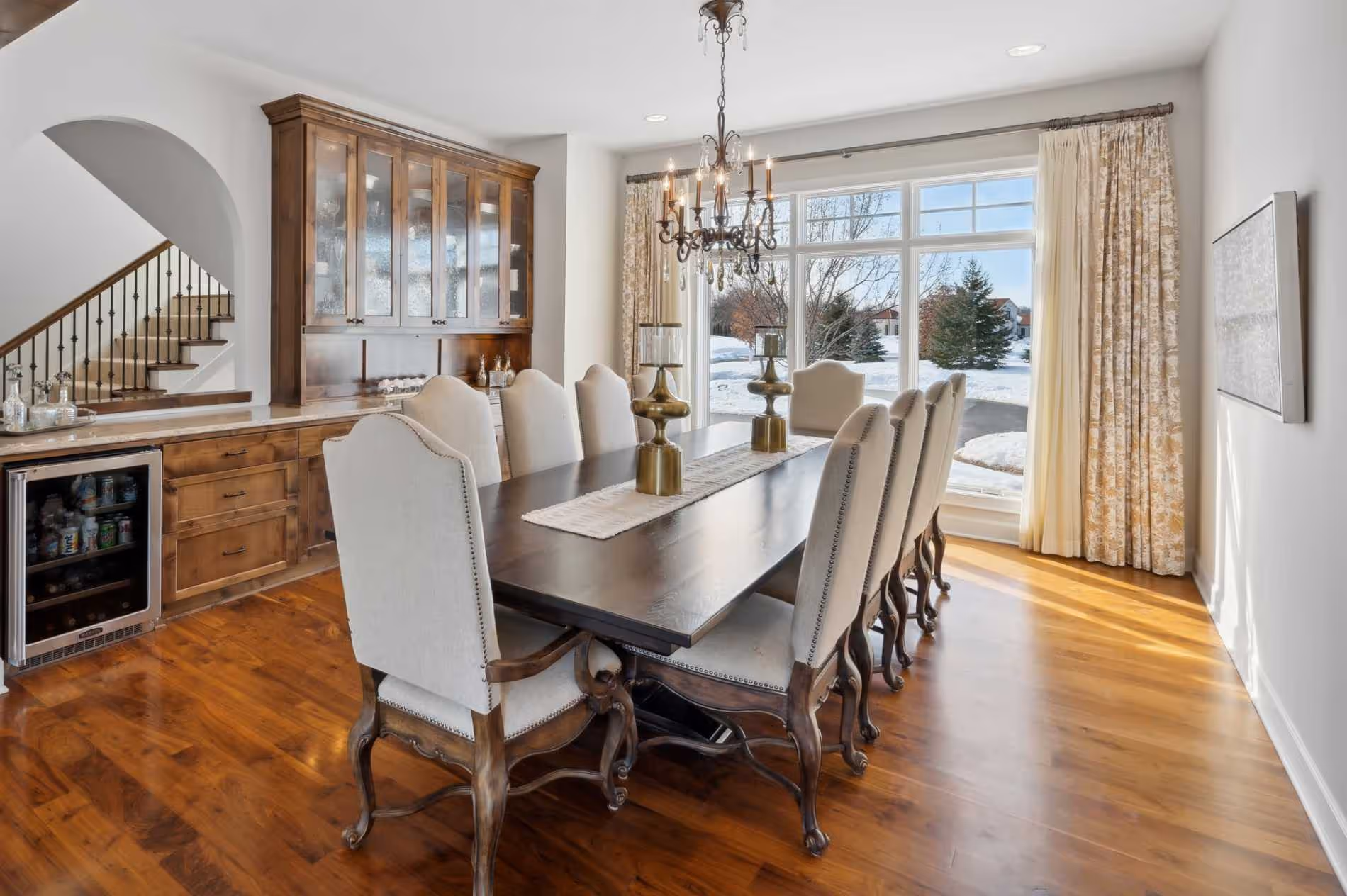 Staging for formal dining room