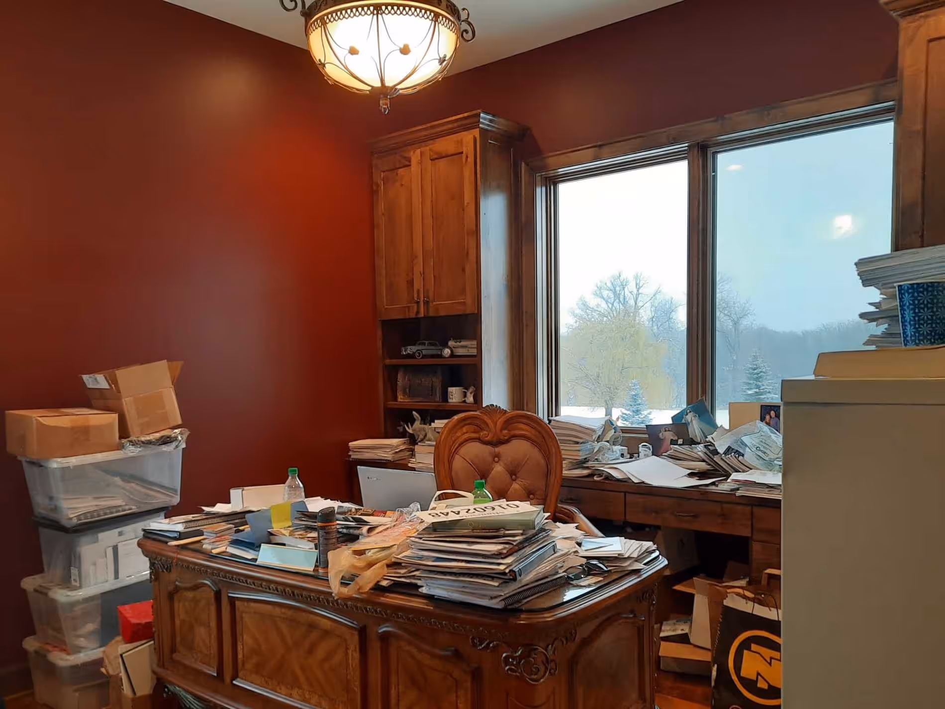 Home office before staging