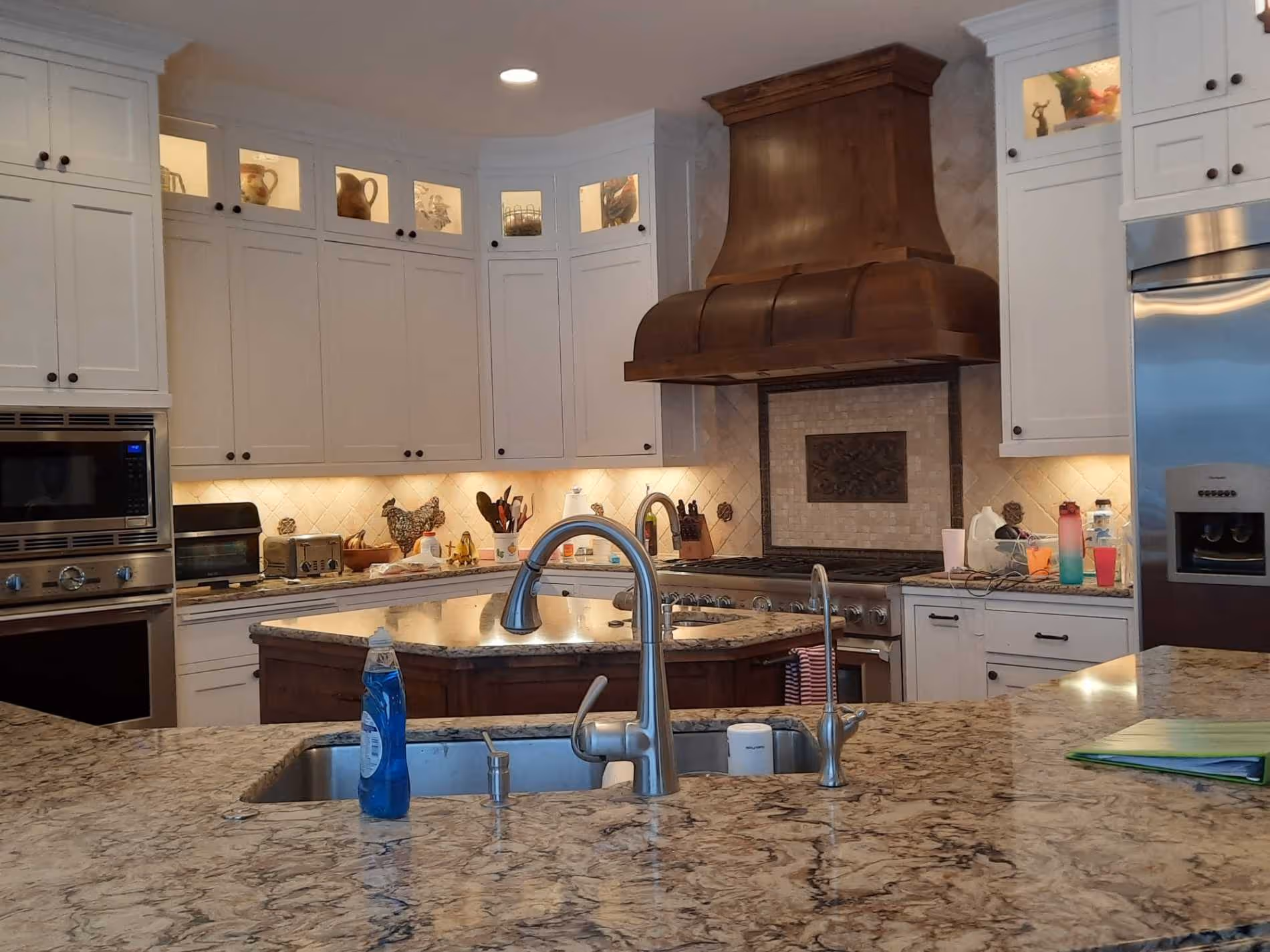 Kitchen before staging