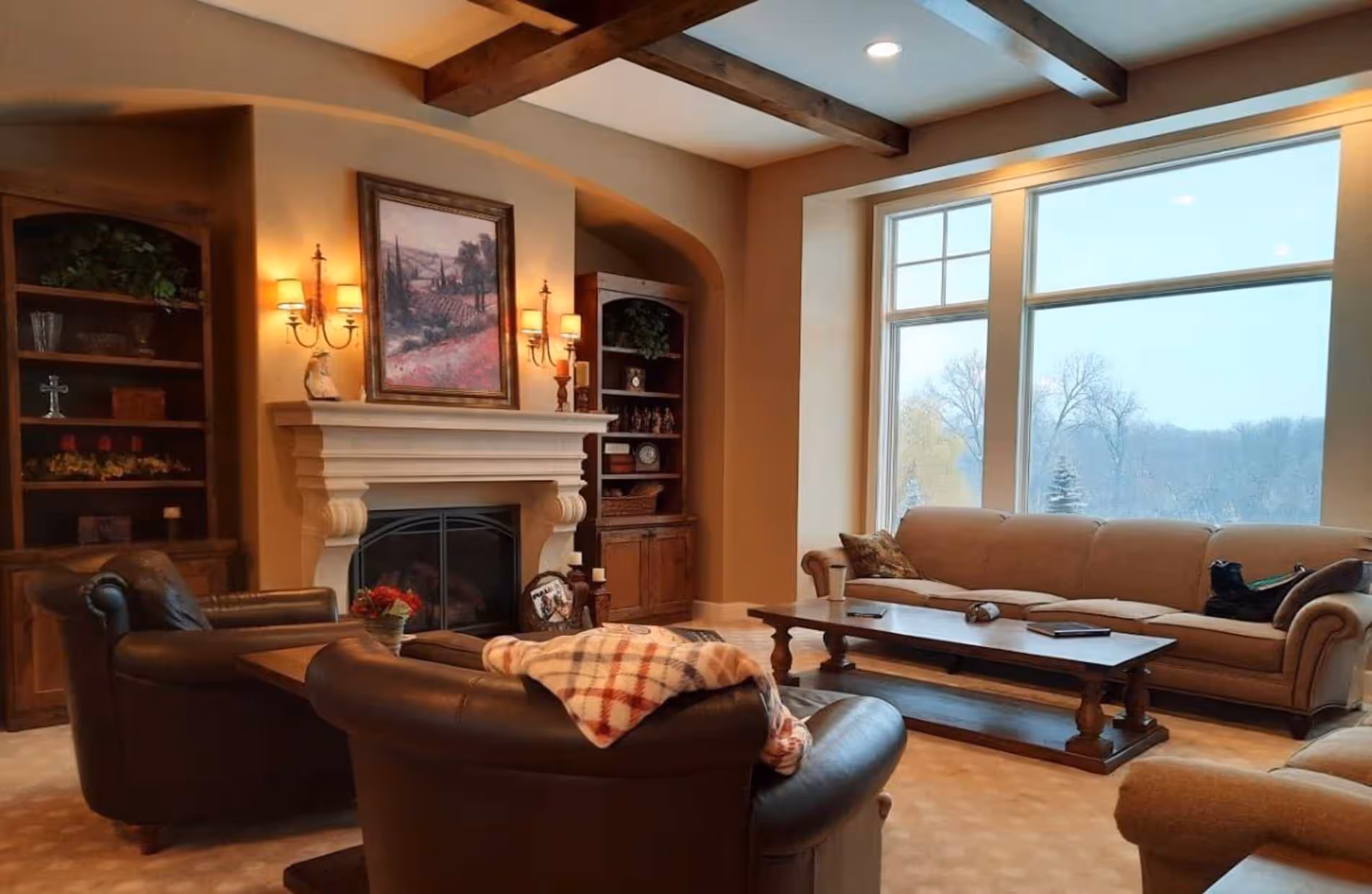 Living room before staging