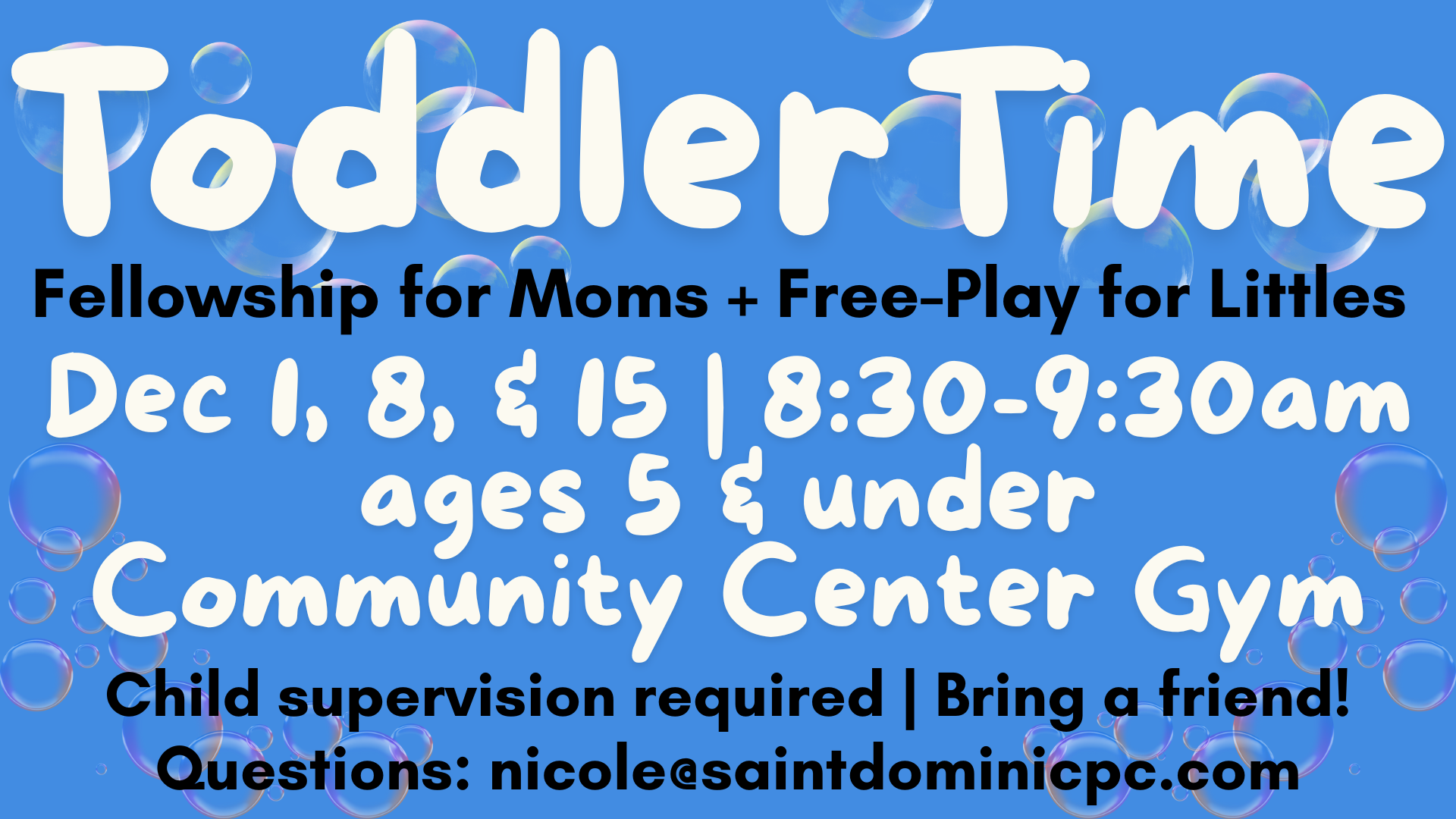 Fellowship for Moms + Free-Play for Littles 