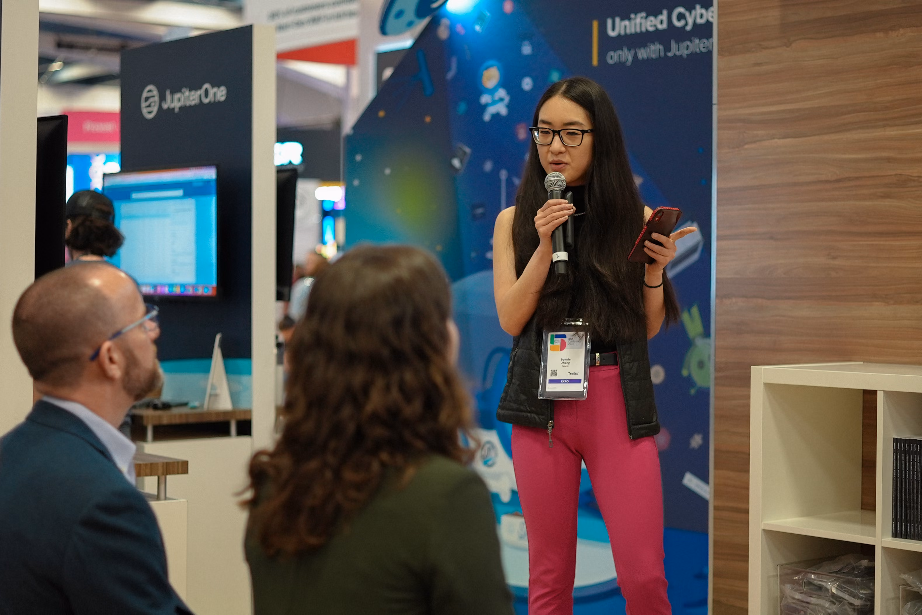 JupiterOne in-booth presentation at RSAC
