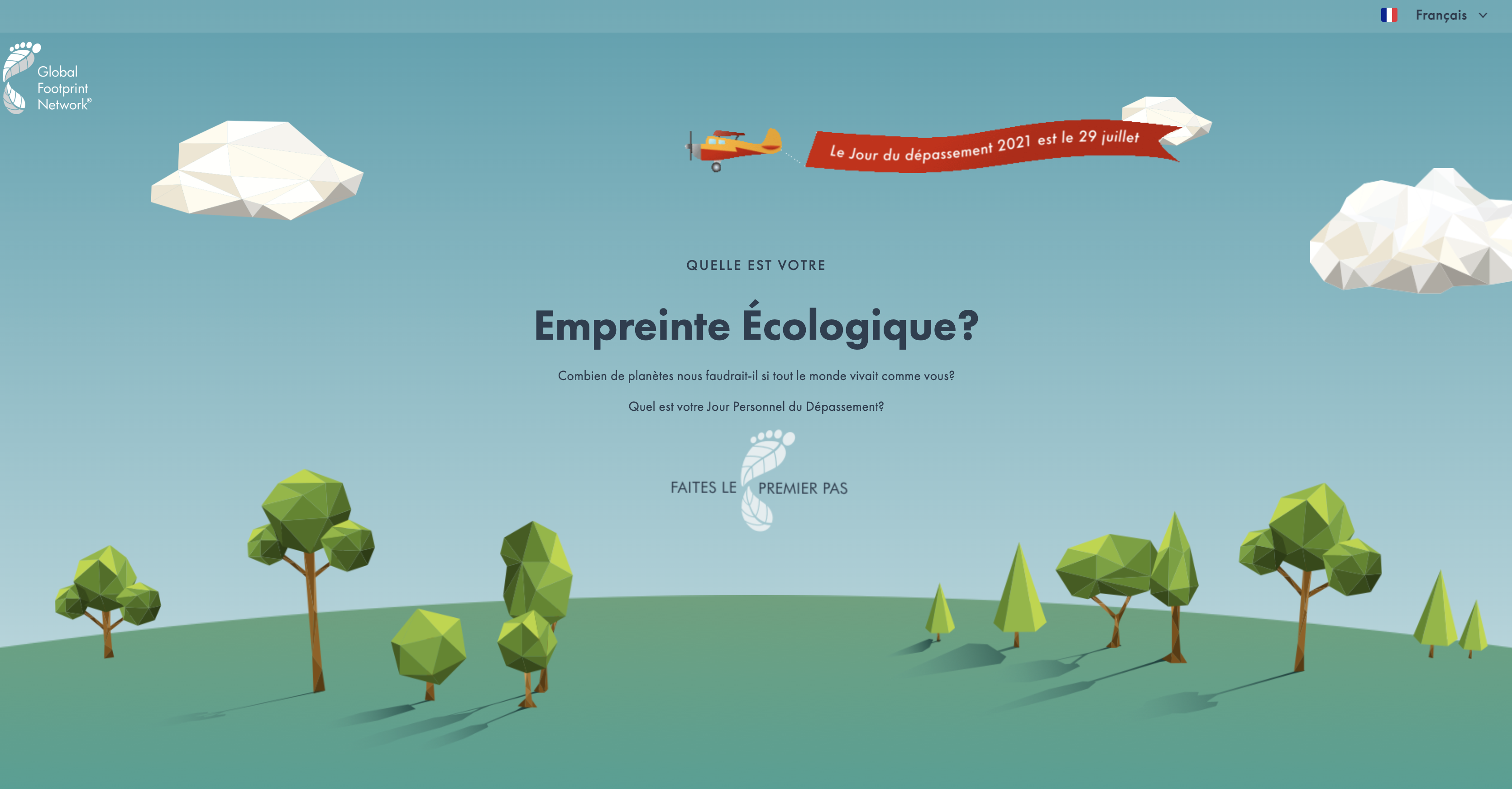 Calculateur empreinte écologique ONG