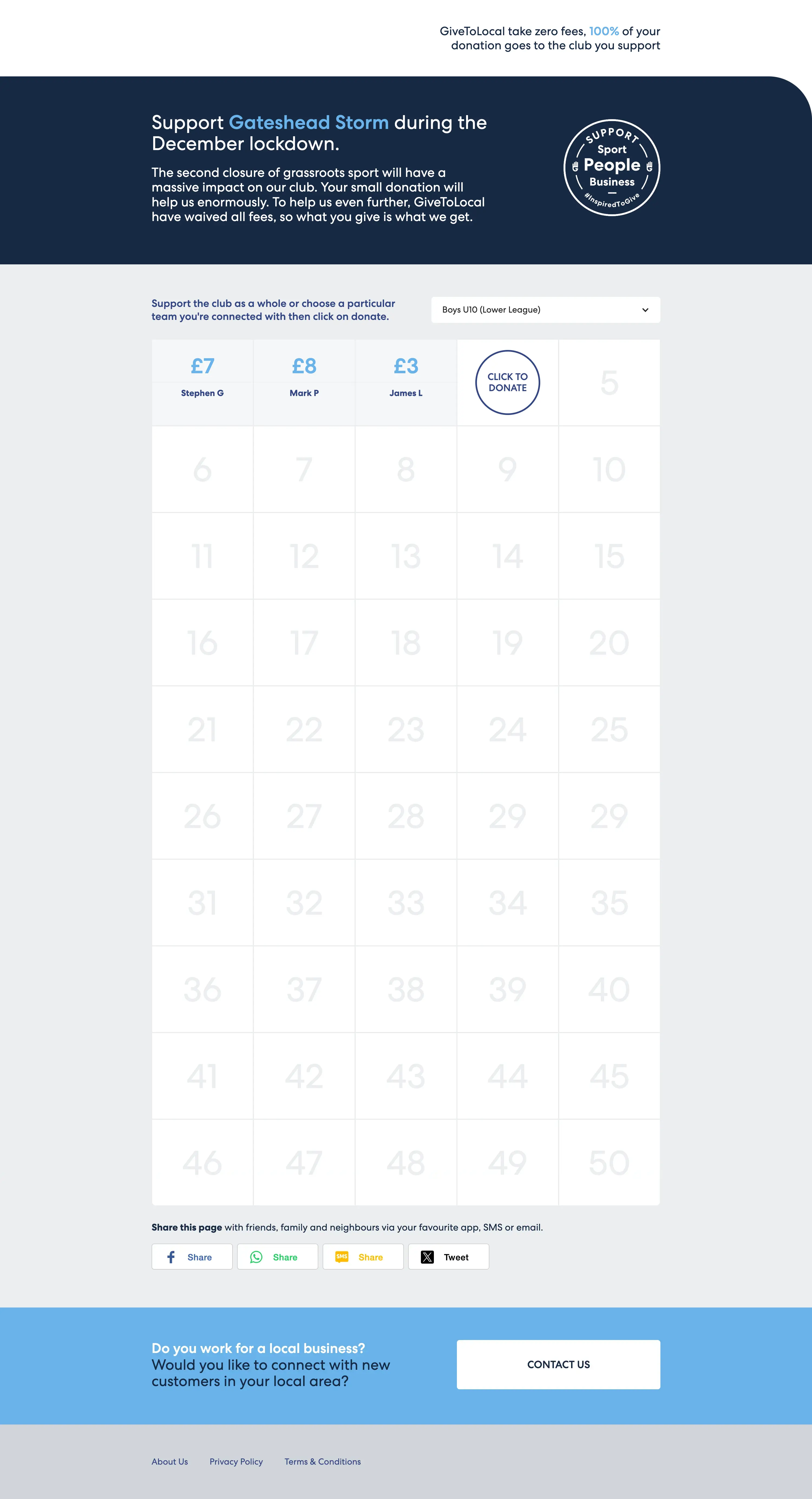 An image of the dashboard from the THrive app showing income and projects.