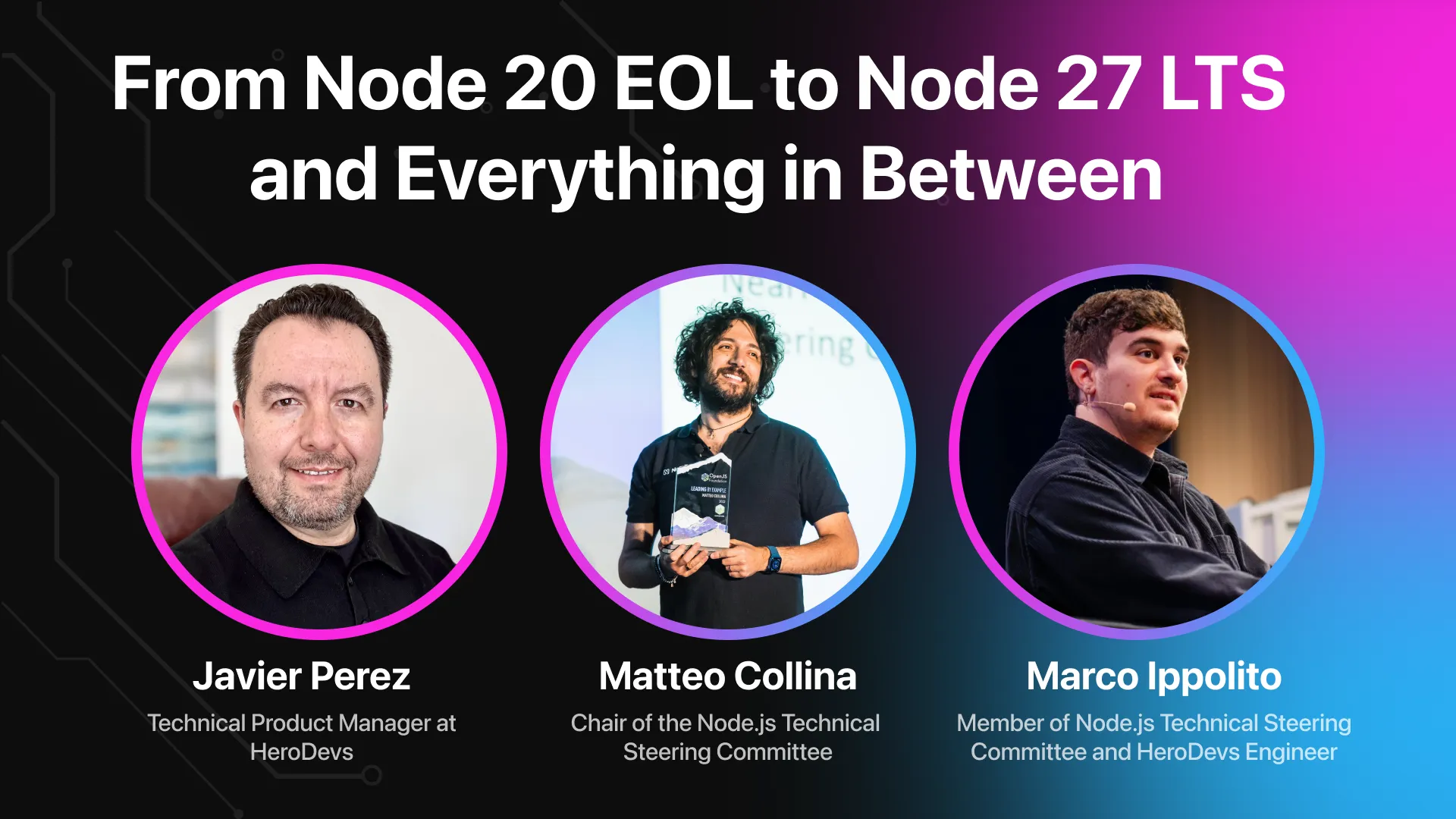 From Node 20 EOL to Node 27 LTS and Everything in Between webinar thumbnail