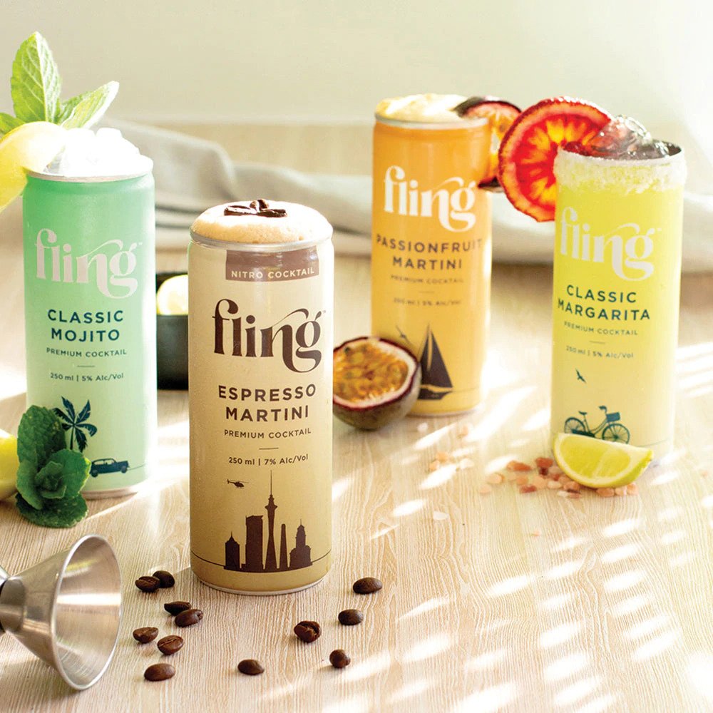 Fling Premium Cocktails range