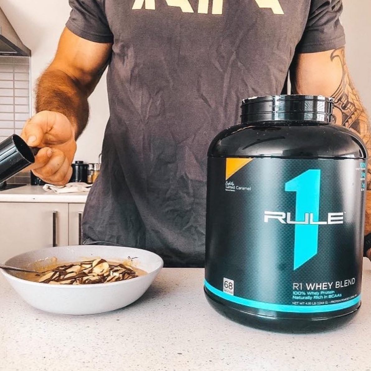 FitFam salted caramel protein