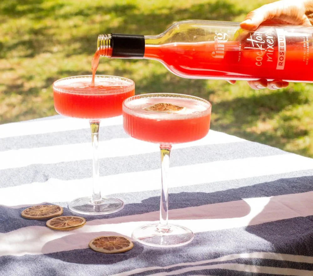 Rosebud Cocktail mixer from Fling Cocktails New Zealand