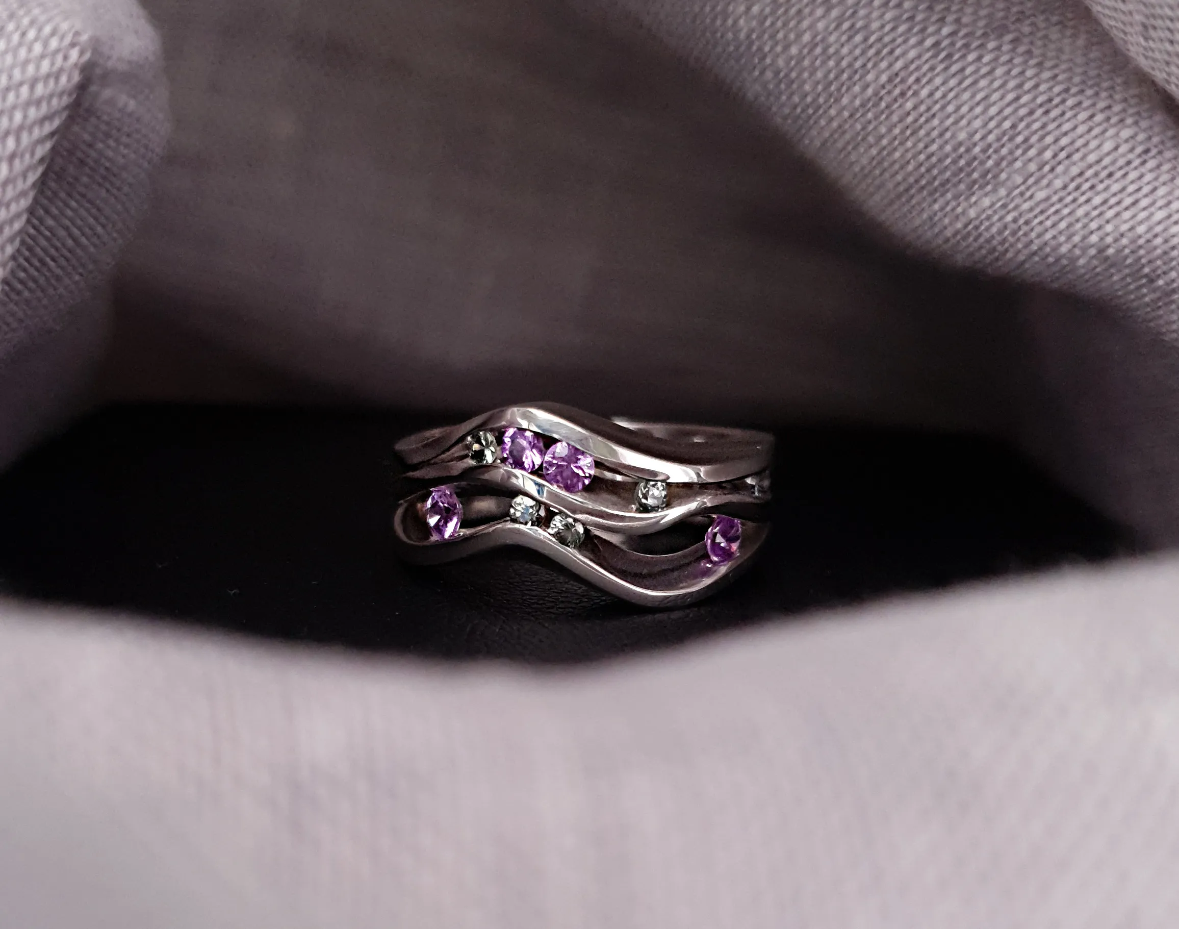 Purple and Green Sapphire