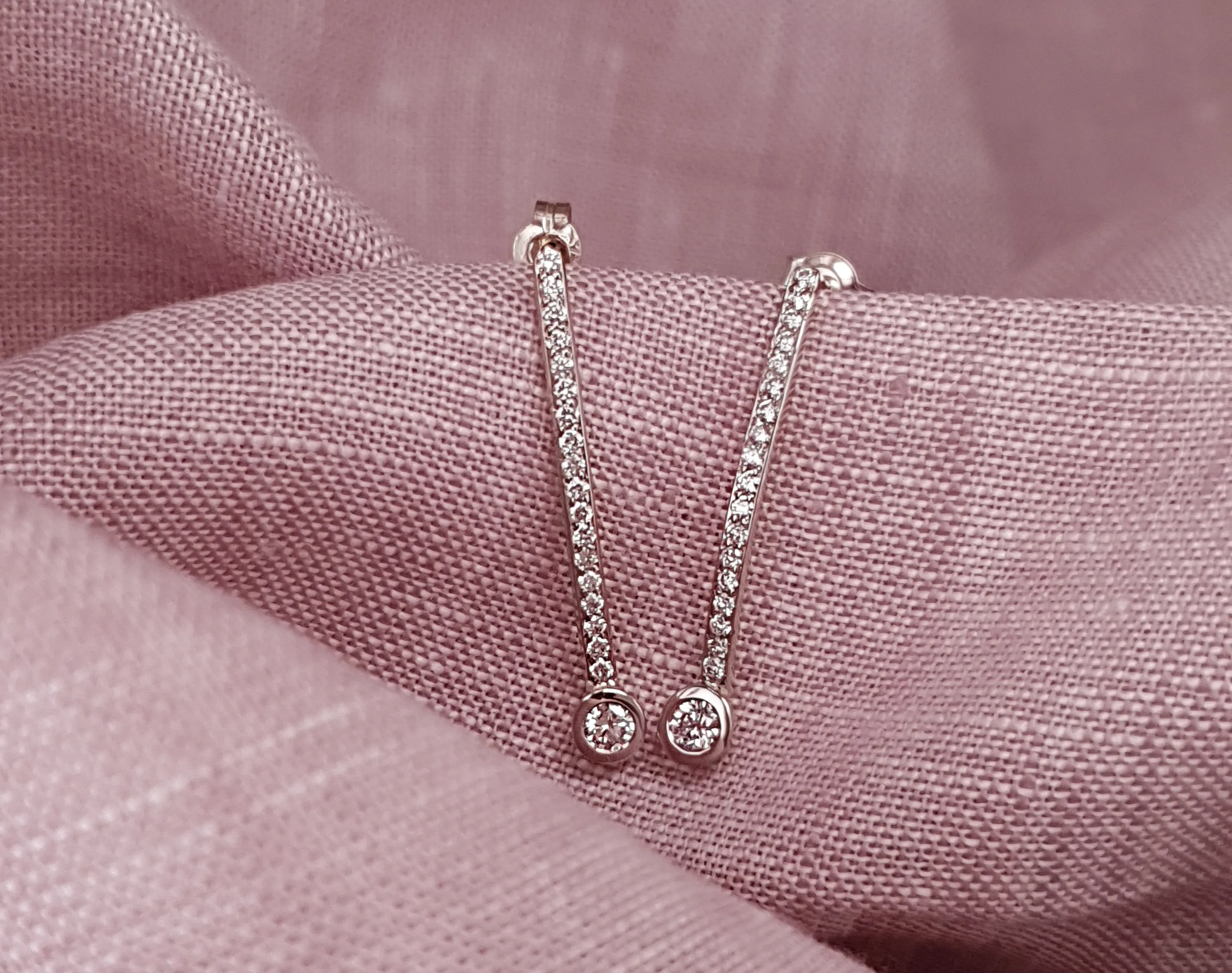 Diamond Drop Earrings