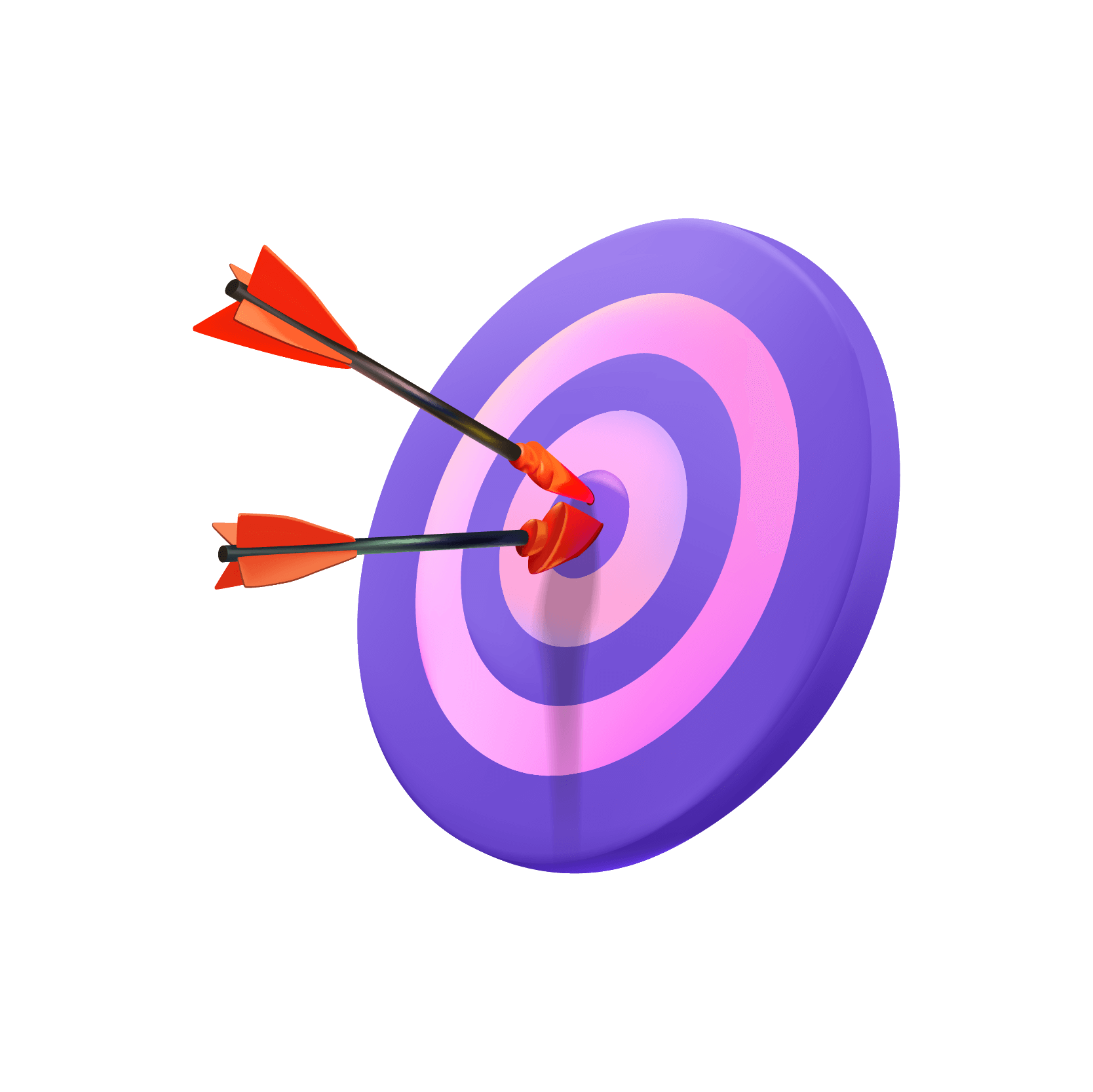 social media targeting 3d illustration