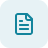 Blue file icon depicting a document with folded top-right corner and horizontal lines.