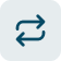 Icon of two circular arrows forming a loop, symbolizing integration or synchronization.