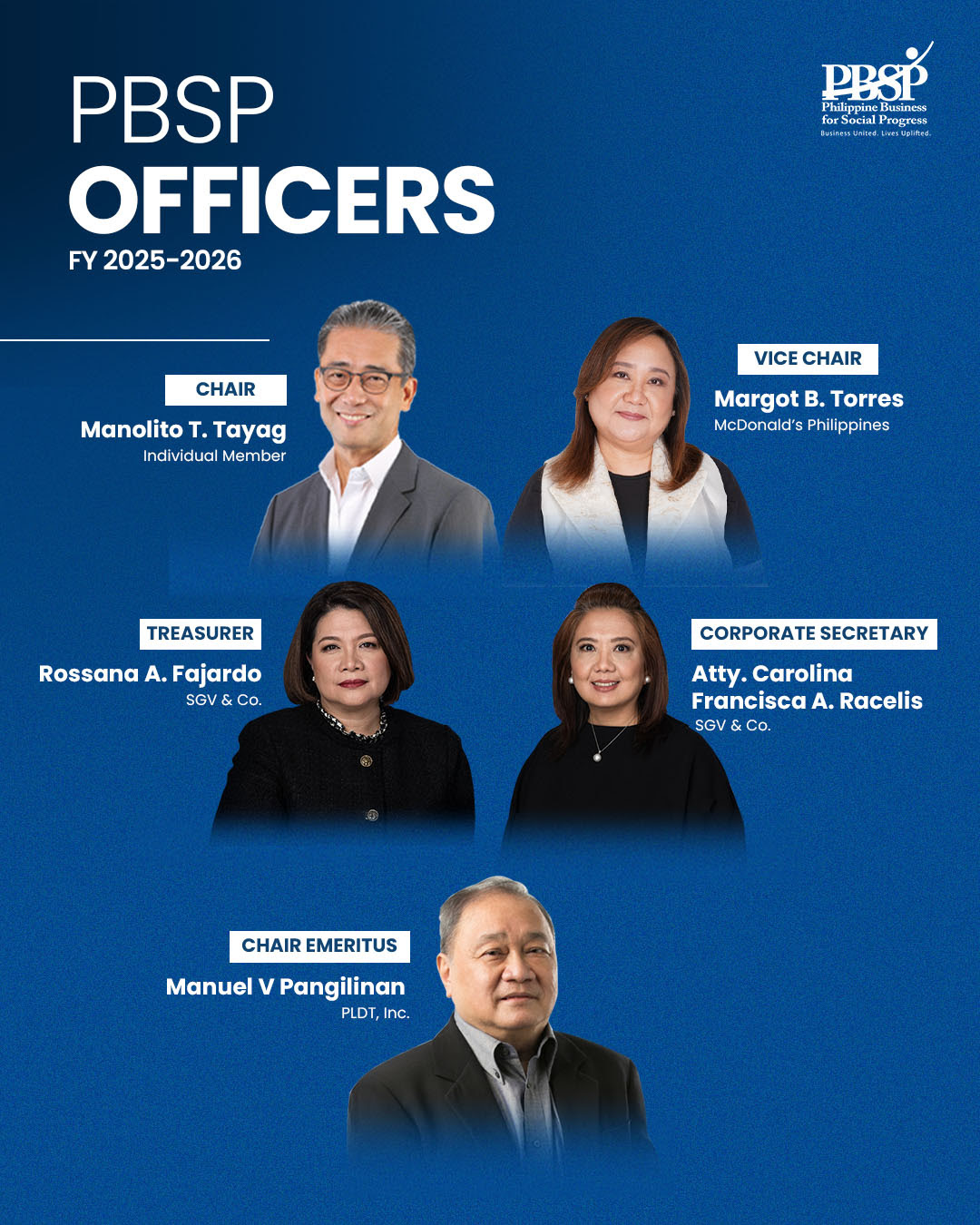 Announcing PBSP's New Officers