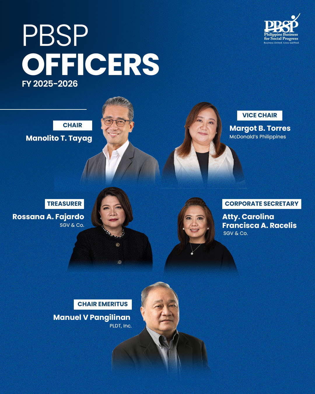 Announcing PBSP's New Officers