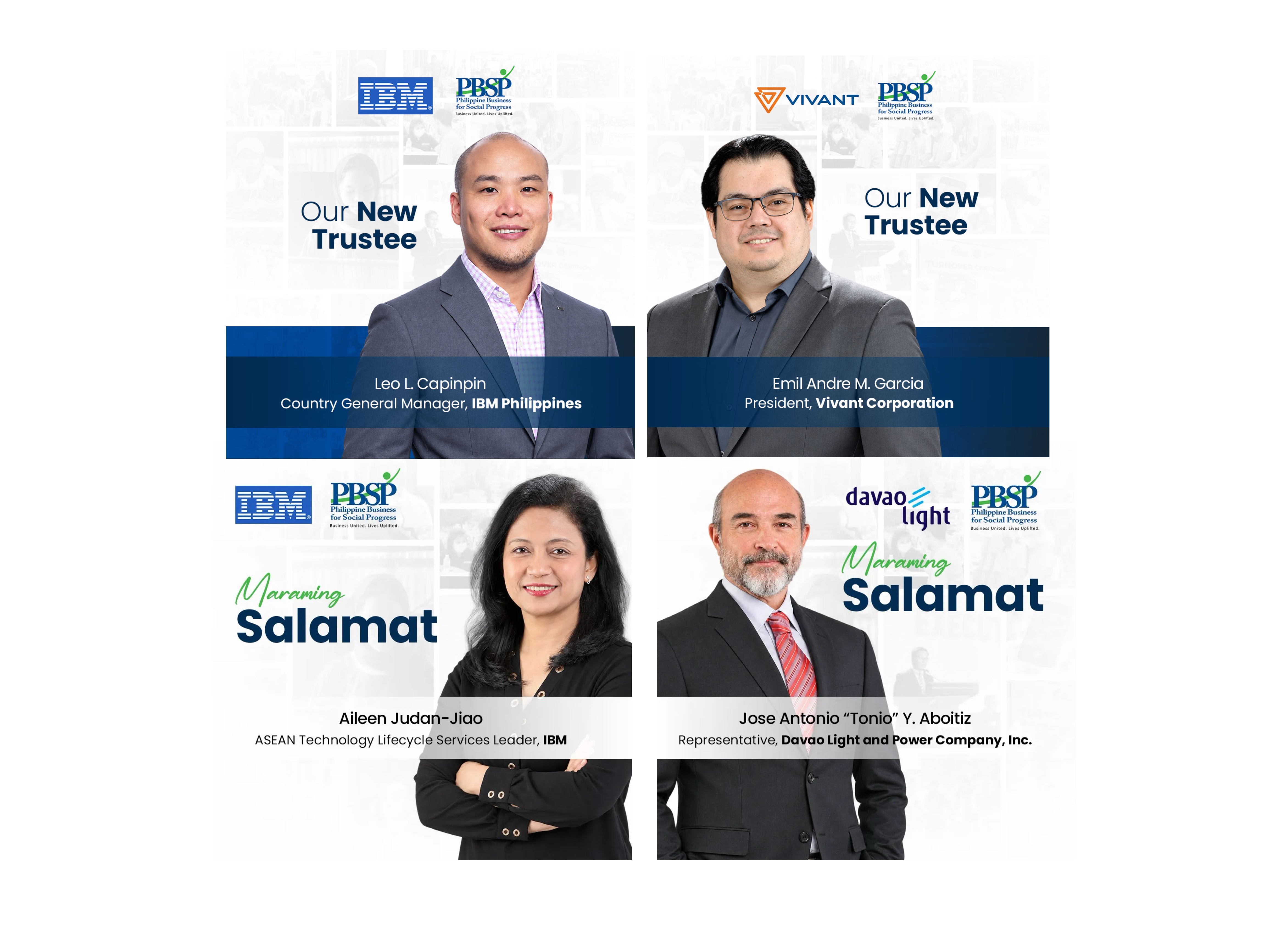 PBSP Welcomes New Trustees from IBM and Vivant, Honors Longstanding Board Service