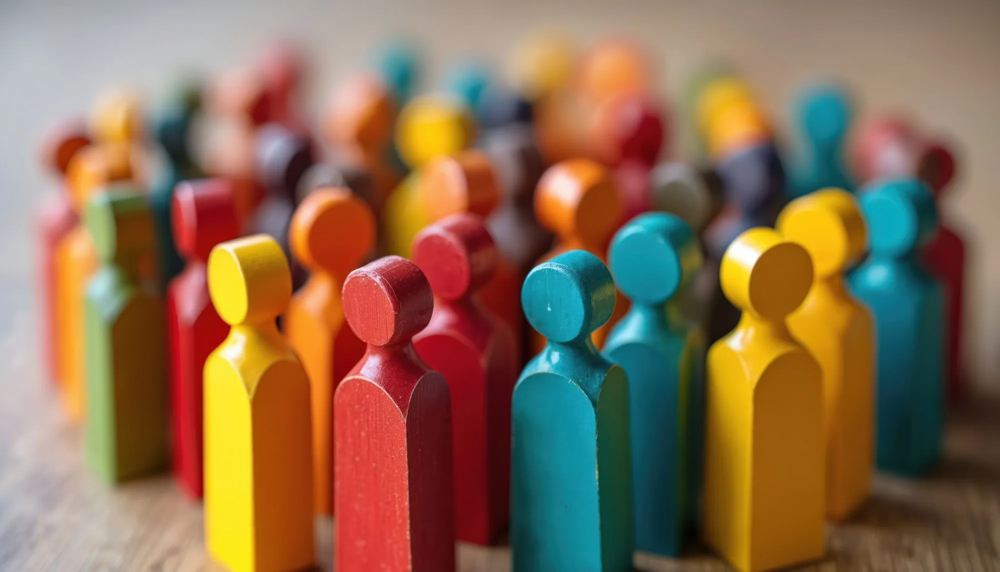 Business concept of equality, inclusion, diversity, HR management. Team of different personalities.