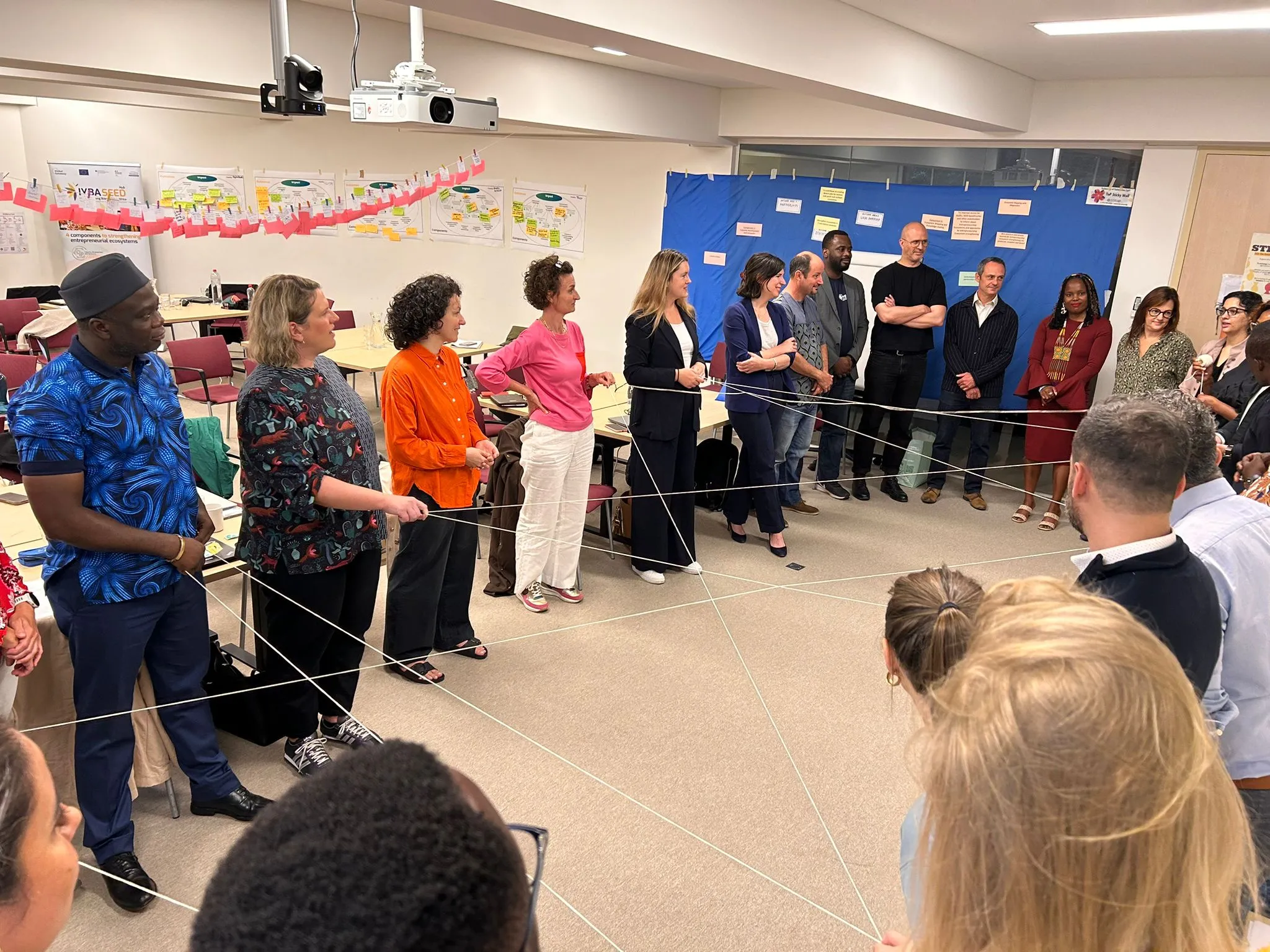 Participants in a recent Brussels session for the IYBA SEED project engaged in a dynamic and interactive learning experience.