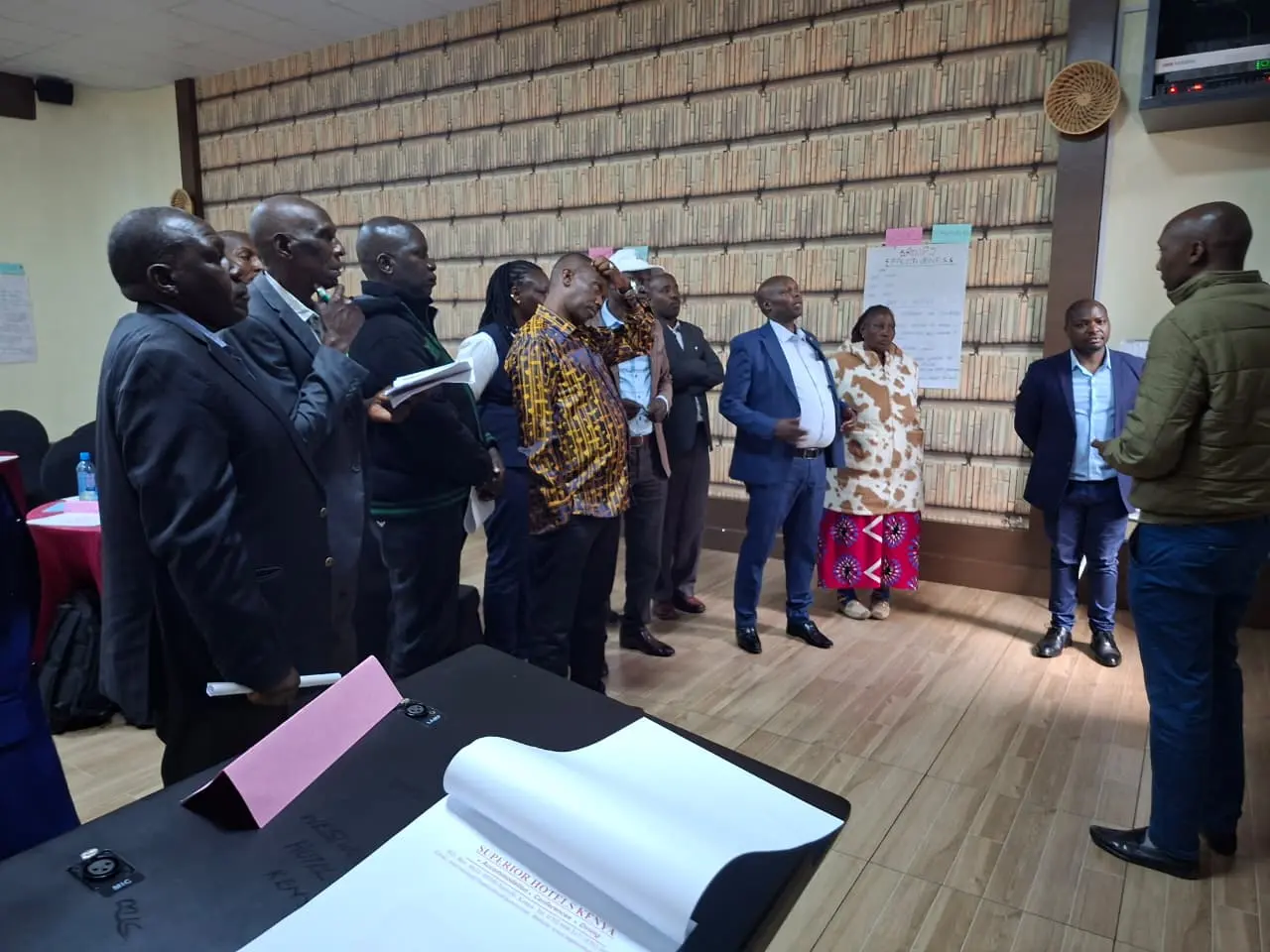 Alexis Bosire from MDF facilitating a session with stakeholders