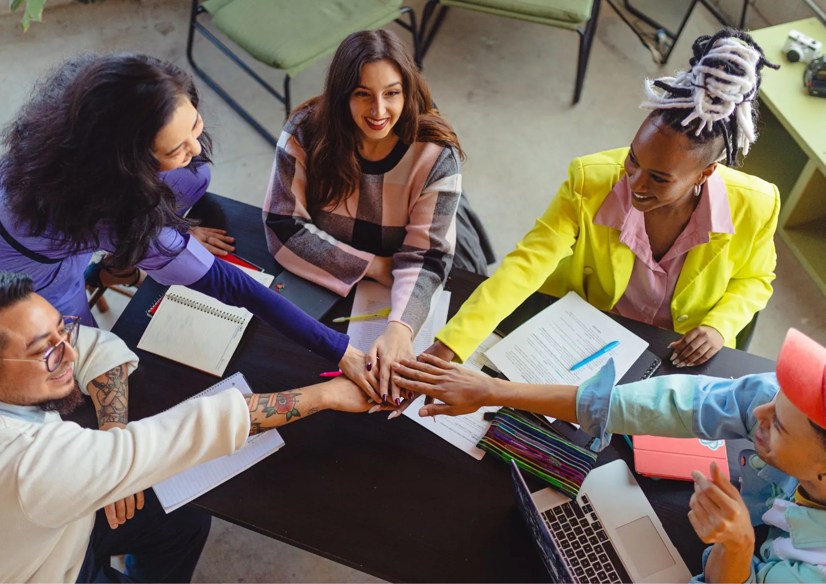 group of people working in a project, leadership in place.