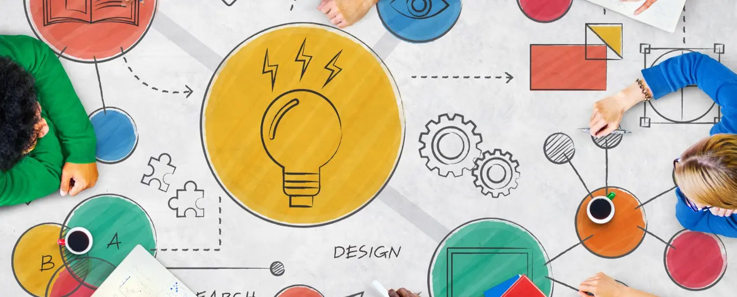 Un schéma illustrant des idées et un brainstorming visant à représenter les principes des programmes d'apprentissage