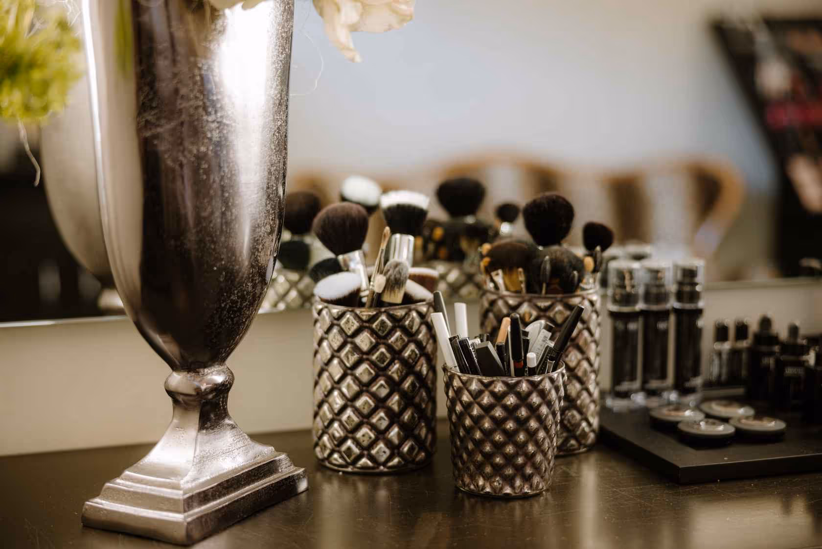 Day Spa Tische mit Makeup