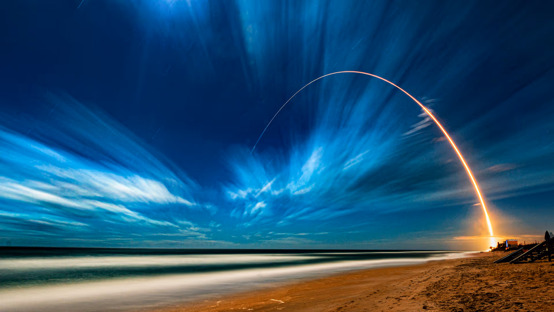 Fighter Jet Taking Off From Aircraft Carrier