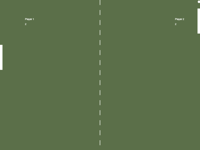 A simple HTML canvas pong game built by web developer Tim Stone
