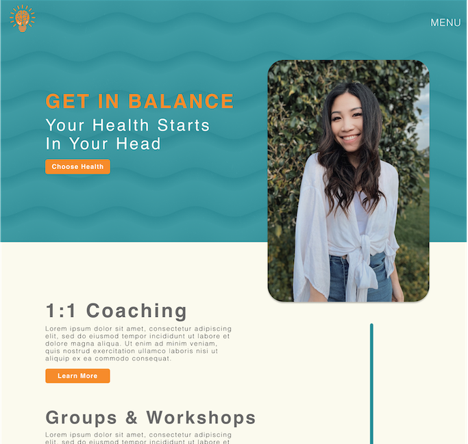 Brain Balance website layout built by web developer Tim Stone