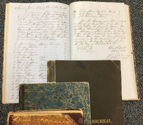 Miscellaneous business ledgers dated 1861-1885 available at Contra Costa County Historical Society