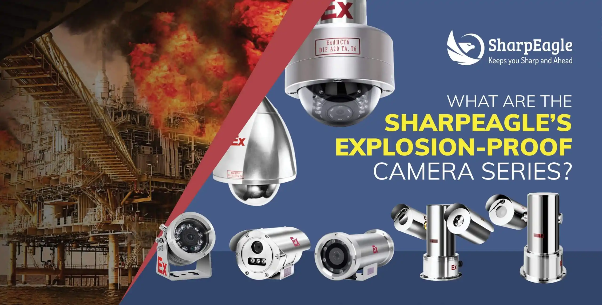 What are SharpEagle’s Explosion proof camera series?