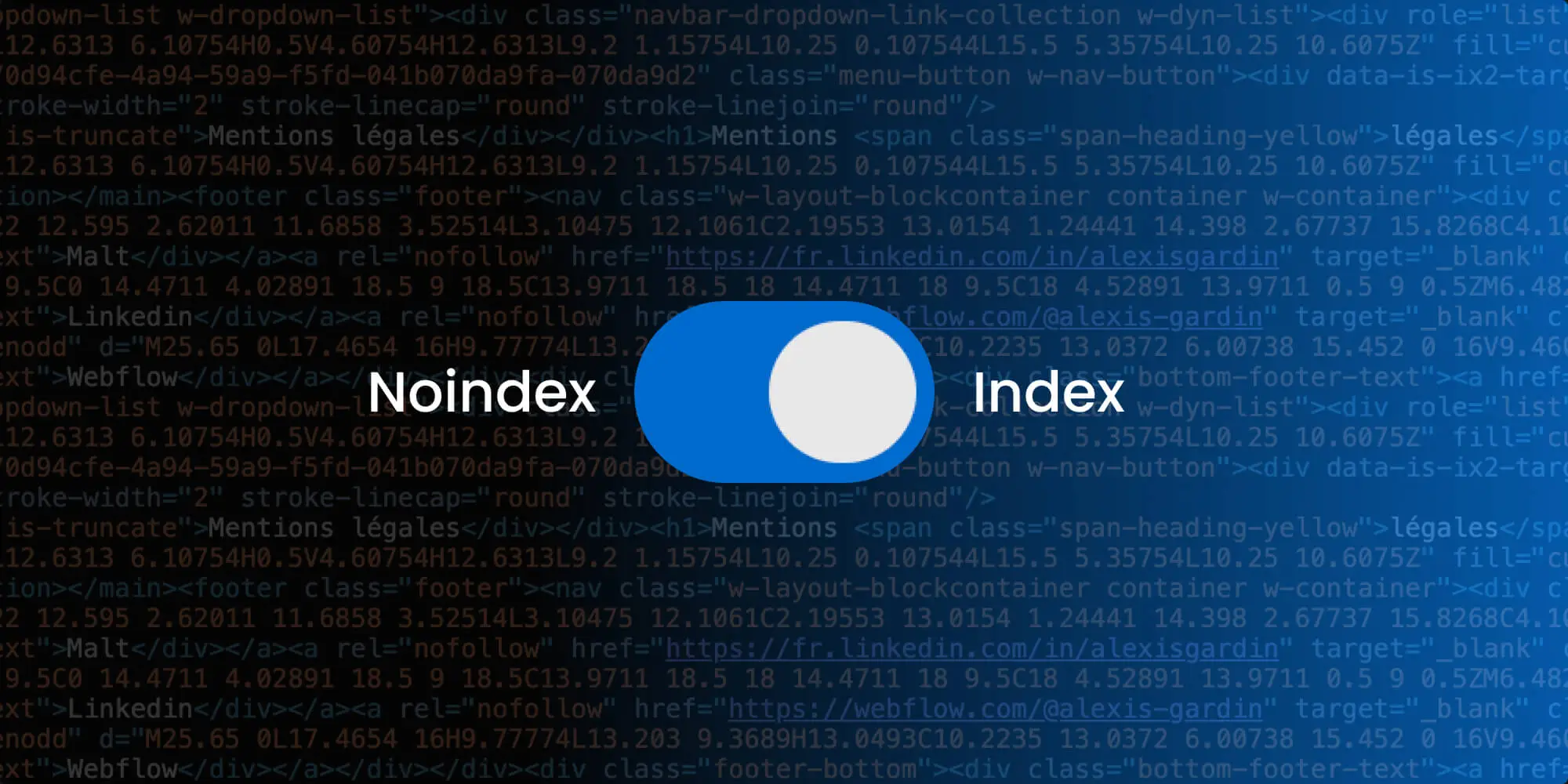 How to index or noindex the pages of your website on Webflow?