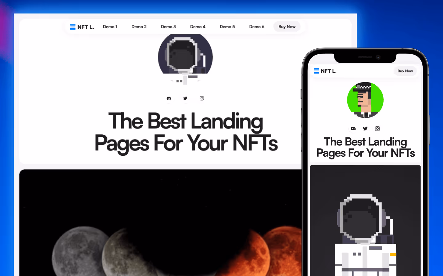 NFT Webflow Landing Page Template