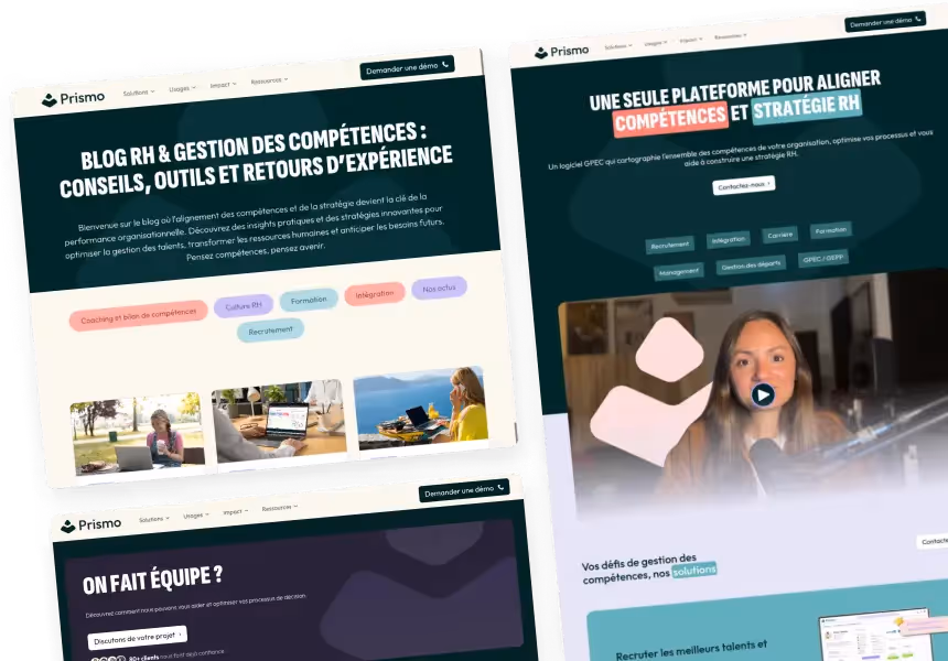 Prismo - Site vitrine pour plateforme RH utilisant l'IA