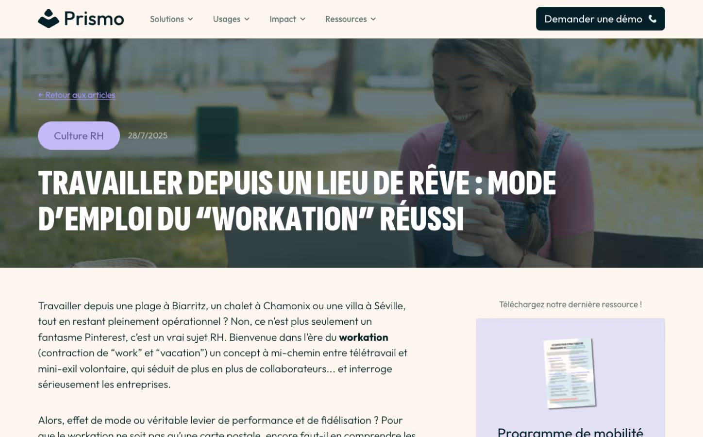 Article de blog sur les ressources humaines et l'IA