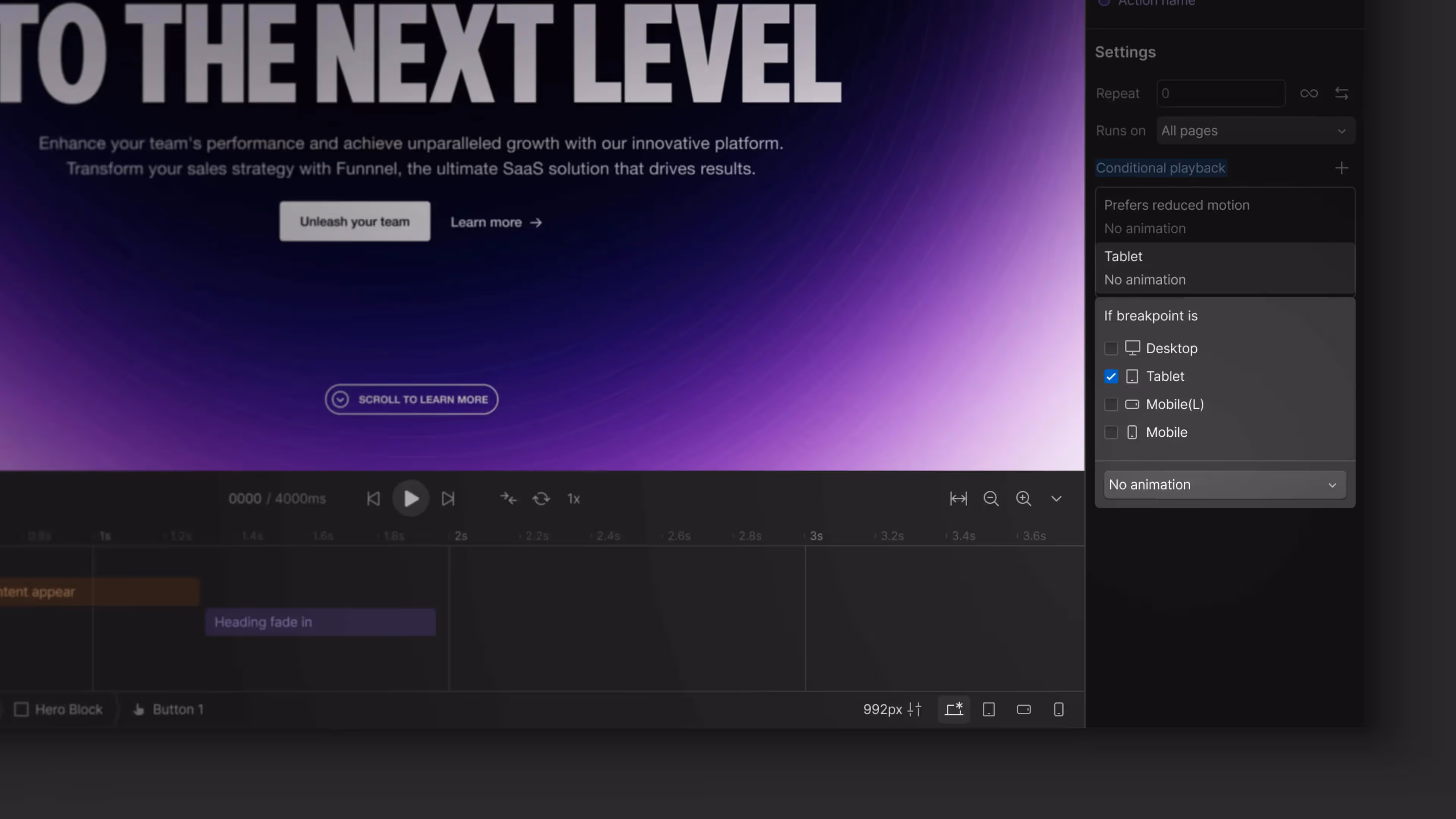 Handle GSAP interactions depending on Breakpoints