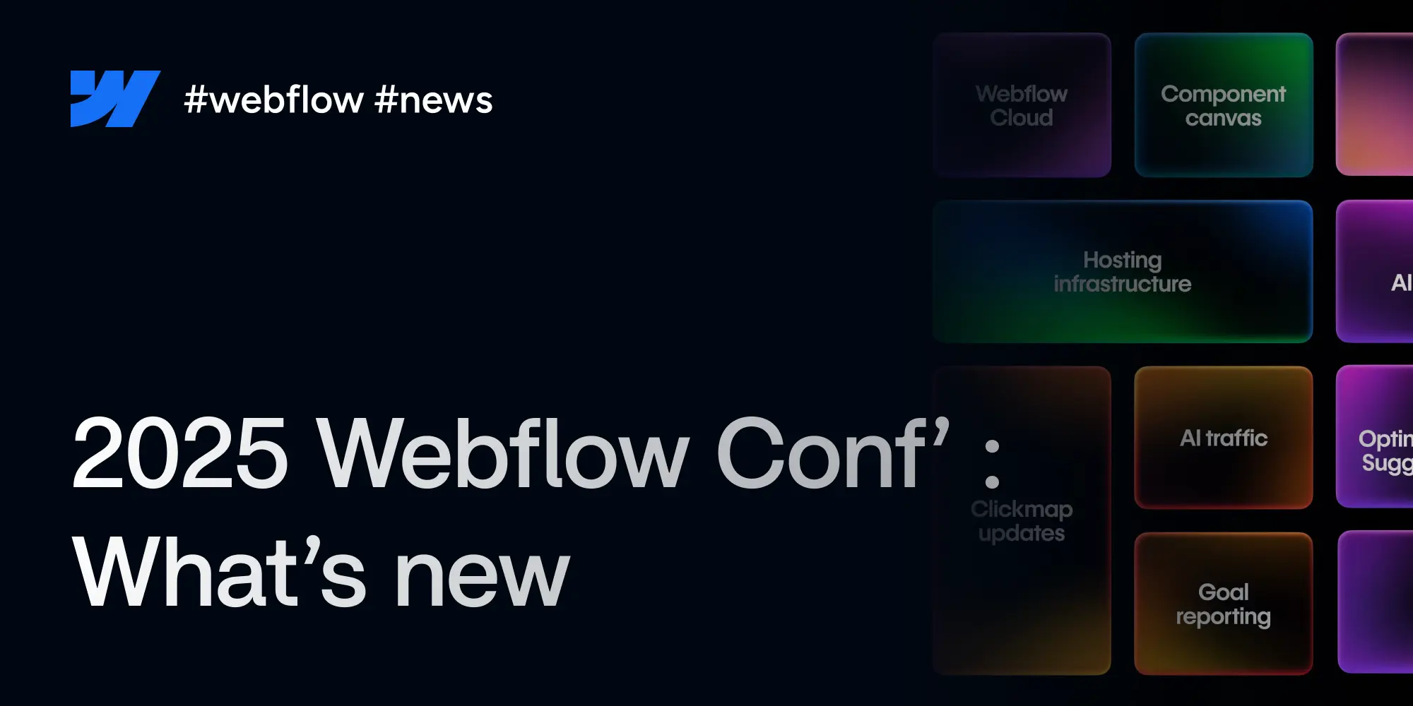 Webflow Conf 2025: All the news announced this year