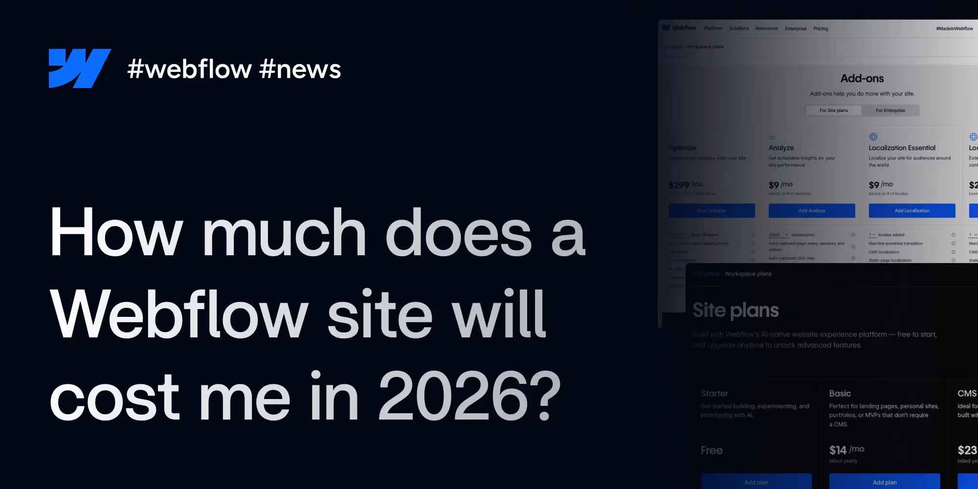How much does a Webflow site cost in 2026? Rates, subscriptions and realistic budget