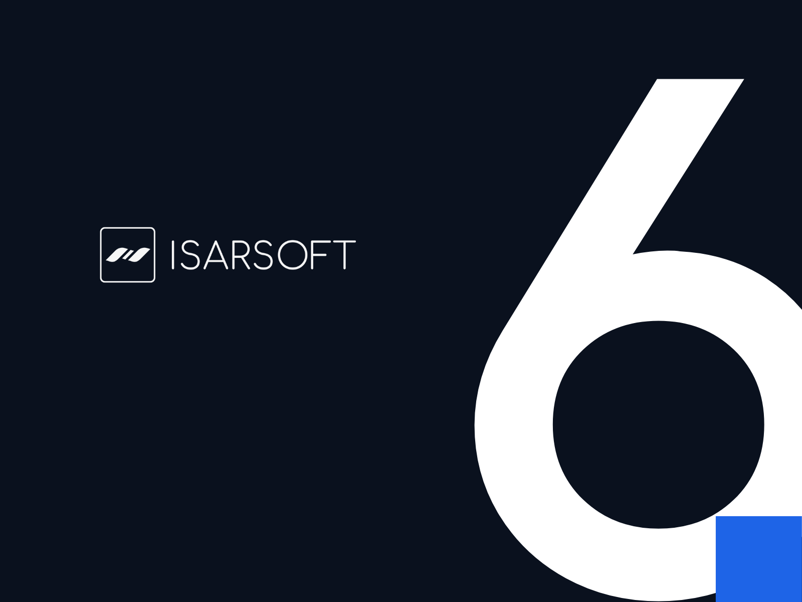A big 6 as a number as a teaser for the latest version release