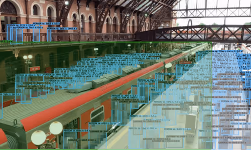 overcrowded train platform