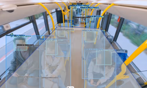 footfall counting device for train stations